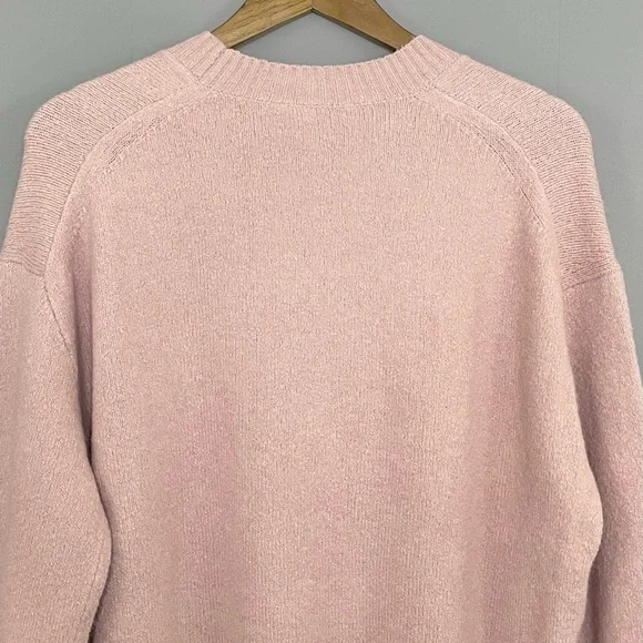 Everlane The Coccoon Crew Sweater In Plush Cotton Wool Alpaca Pink NWT - Picture 8 of 14